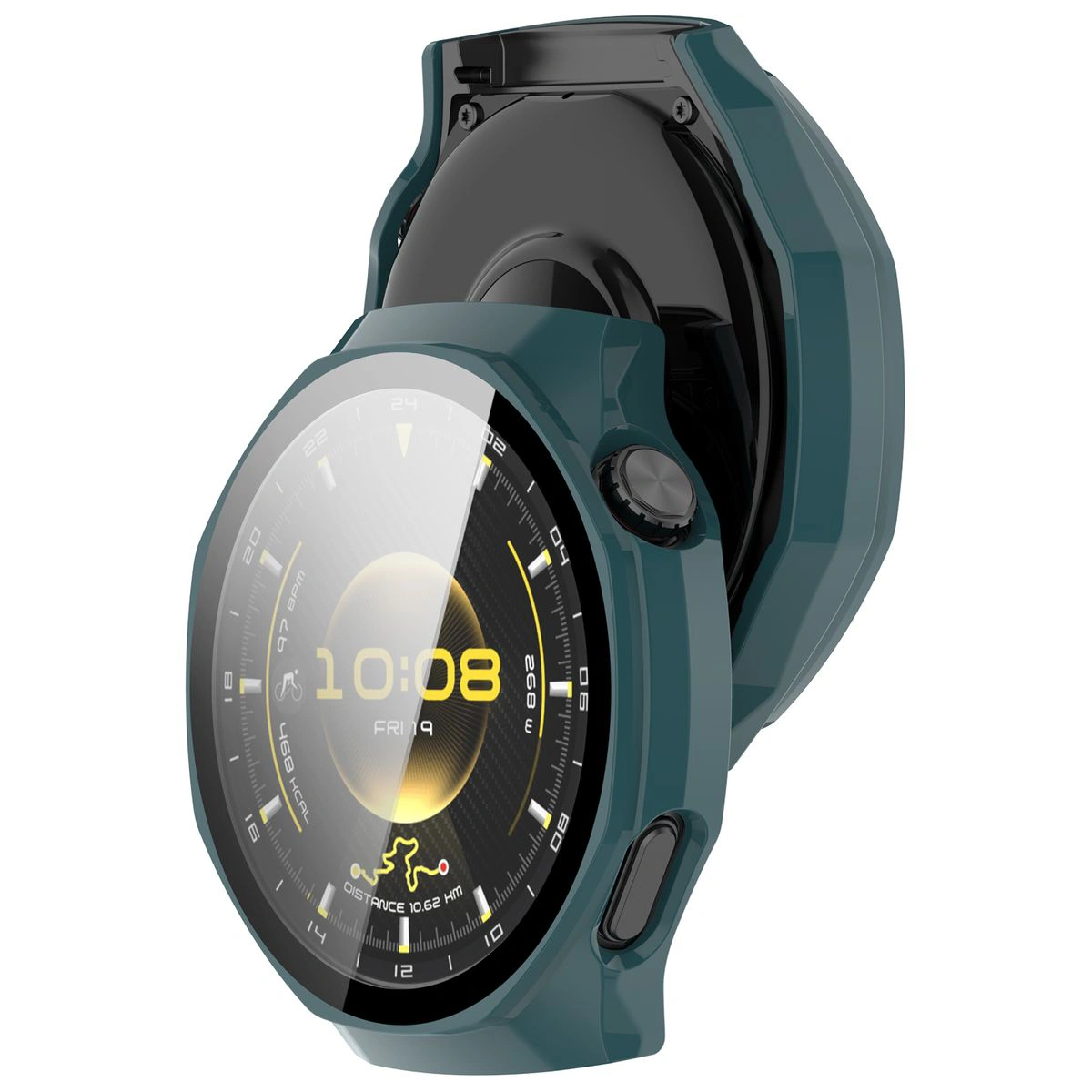 Etui z wbudowanym szkłem Bizon Case Watch Adamo do Huawei Watch GT6 Pro 46 mm
